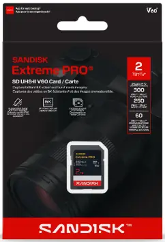 SanDisk Extreme PRO SD UHS-II (V60) pack